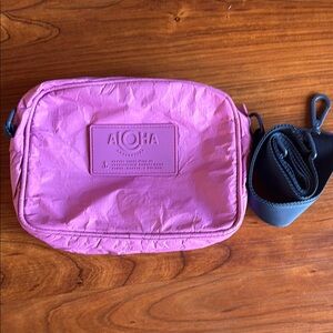 ALOHA Collection purple/pink Le tour Crossbody Bag with Navy blue cross body